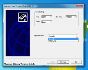 Сделать дамп Upgrade tool